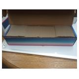 Box of 1989 baseball cards