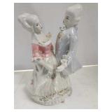 Porcelain Couple (Some ruffles missing)