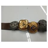 4 Boy scout neckerchief holders