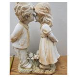 Kissing Kids Garden Statue