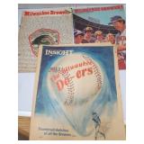 Vintage Milwaukee Brewers Programs and Paper