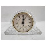SMALL Lead Crystal Quartz Clock