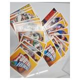 Football Heroes Card #s 1-18 Joe Montana & Namoth