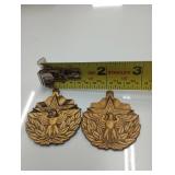 2 meritorious service pendants