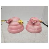 Vintage MG Salt and Pepper Shakers 1 is cracked