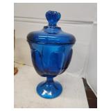 Viking Blue Lidded Dish