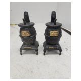 Plastic Salt and Pepper Potbelly Stove Salt and