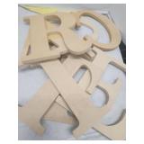 Wood Letters 2 Ts,E,L,R,A,C,O
