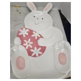 Blossoms and Blooms Bunny Platter