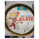 Vintage Blatz Beer Tray has rust
