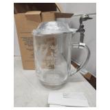 Pewter Lidded Duck Tankard Stein