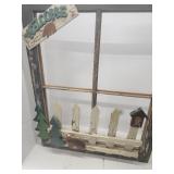 Rustic Wood Window Frame Decor