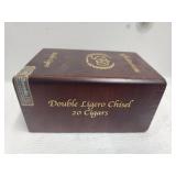 Double Ligero Chisel Wood Cigar Box