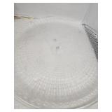 2 Large Mikasa Glass Platters Walther Crystal