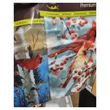 Two, 12 x 18 Cardinal Garden Flags