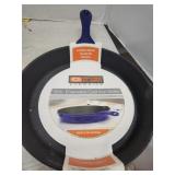 Vintage Enameled Cast Iron Frying Pan