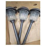 3 Solar Glass Lights