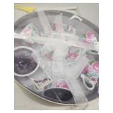 Tea Cup Candles and Saucers 1 handle broken