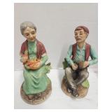 Older Man and Woman Figurines