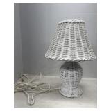 Wicker Lamp Untested