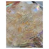 Vintage Grapes Design Ruffled Dish