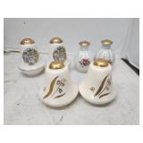 3 Vintage Salt and Pepper Shaker Sets