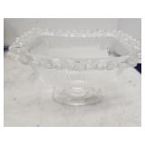 Rectangular Compote Lace Edge Dish