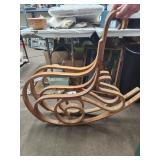 Vintage Wood Rocking Chair Lower Pieces No