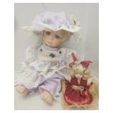 2 Small Porcelain Dolls