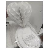 6 Hoeycomb Heart Decorations