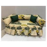 Green Bay Packers Couch made with a Brick