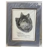 Hand Colored Wolf 19/200