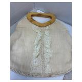 Wood Handled Purse