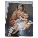 Vintage Mary and Jesus Print