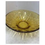 Amber Glass Bowl