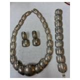 Vintage Necklace, Earrings, Bracelet Set