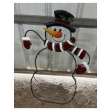 Metal Snowman Decor