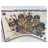 2 Milwaukee Brewers Pizza Hut Placemats