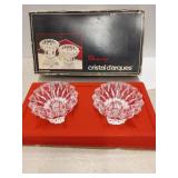 Vintage crystal candle holders