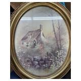 Vintage Oval Syrico Picture Frame