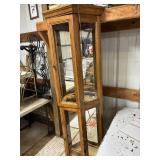 Nice Corner Curio with Shelves