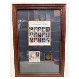 Vintage Classic American Dolls Framed Stamps And