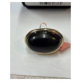 Black Stone Ring sz 7