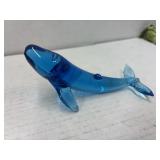 Hand Blown Glass Dolphin Figure