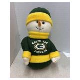 Animated Green Bay Packers Snowman