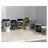 Lot Of Green Bay Packers Cups