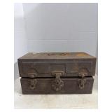 Metal Lock Box With Tackle
