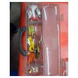 Container with plastics and baits