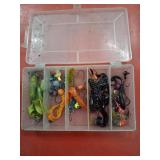 Container with jigs