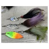 3 buck tail spinners